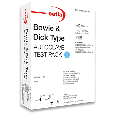 Bowie & dick type autoclave test pack